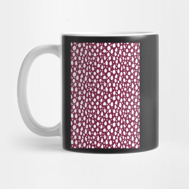 Red and White Spot Dalmatian Pattern by Juliewdesigns